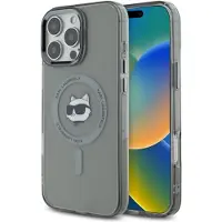 Karl Lagerfeld KLHMP16LHLSCHK iPhone 16 Pro 6.3" czarny/black hardcase IML Metal Choupette Head MagS