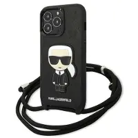 Karl Lagerfeld Klhcp13lcmnipk Iphone 13 Pro13 6.1 Leather Monogram Patch And Cord Iconik Handyhülle