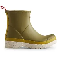 Hunter Gummistiefel Play Short Speckle Sole Boots Utility Herren Green/ Salix Green-Schuhgröße 42
