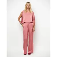 Dante6 Damen Tops & T-Shirts Risette Flowing Satin Top - Roze - Größe 42