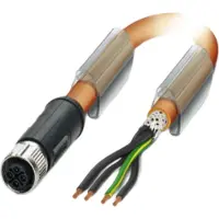 Phoenix Contact M12 SAC cable, S-encoded, 3-pos. + PE