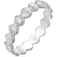 Elli Ring Bandring Muscheln Maritim Beach Look 925 Silber Elli Silber