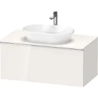 Duravit D-Neo Konsolenwaschtischunterbau wandhängend, 1000x459x550mm, 1 Auszug, mit Griff Chrom, DE4948010220000, Farbe: Weiß Hochglanz Dekor