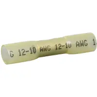 Quadrios 22C465 Stoßverbinder mit Schrumpfschlauch 4 mm² 6 mm² Vollisoliert Gelb 1 Set (22C465)
