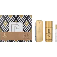 Paco Rabanne Edt Spray 100ml/Deo Natural Spray 150ml/Edt Spray 10ml 1 Million Giftset