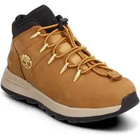 Timberland Unisex für Kinder. TB0A2F392311 Lederstiefel Sprint Trekker Mid Lace Up gelb (35), Wohnung, Schnürsenkel, Lässig, Kinderbekleidun