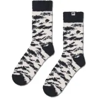 Happy socks Socken Fluffy Zebra Unisex White / Black-Schuhgröße 36 - 40
