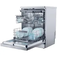 Haier XF 4C4E1S-84 Freistehender Geschirrspüler, 14 Maßgedecke, mit Washlens Plus, 44 dB Geräuschpegel, Energieeffizienzklasse C
