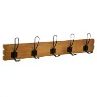 Atmosphera Raoul 5-stufiger Garderobenhaken 64 x 14 cm Holz