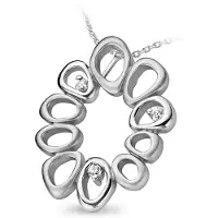Orphelia Damen-Kette aus 925er Sterlingsilber mit Anhänger – Silber ZH-4665
