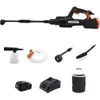YARD FORCE Mitteldruckreiniger LW C04 mit einstellbarer 5-in-1-Düse schwarz-orange One Size