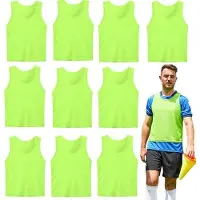 OEM Trainingsvesten Set - Uniseks - 10 Stück - Logo-Frei - 70 x 62 cm Teamspel Bibs - Ideal für Mannschaftstraining - Größe H - 170-200 cm