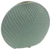 Amadeus Vase Moorea 23.5 cm hellgrün - Rund Keramik 25.5x7 cm