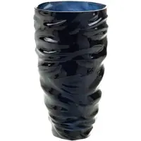 Amadeus Vase cobi 25 cm schwarz - Rund Glas 15x15 cm