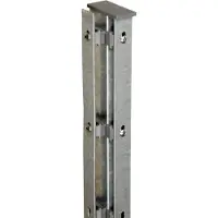 Floraworld Eckpfosten »Premium«, Stahl, BxLxT: 6 x 260 x 4 cm - silberfarben