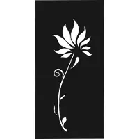 Floraworld Sichtschutzwand Lilie 90 x 178 cm RAL 7016 anthrazit