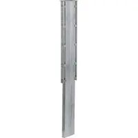 Floraworld Zaunpfosten, Stahl, BxHxL: 4 x 140 x 140 cm - silberfarben