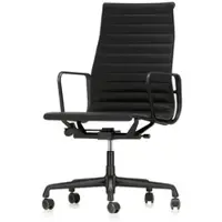 Vitra Bürodrehsessel Alu-Chair schwarz, Designer Charles & Ray Eames, 58.5x101-113x58-72 cm