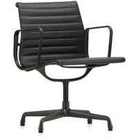 Vitra Besucherstuhl Alu-Chair schwarz, Designer Charles & Ray Eames, 57.5x83x59 cm