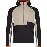 CMP Unlimitech Herren Outdoor Jacke aus Micro Grid Tech Fleece mit Kapuze beige 50