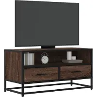 vidaXL TV-Schrank Schwarz 80x34,5x40 cm Holzwerkstoff und Metall