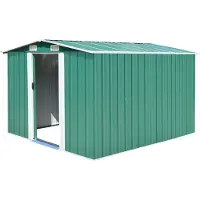 vidaXL Gerätehaus 257x489x181 cm Metall Braun