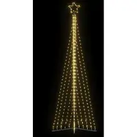 vidaXL LED Weihnachtsbaum 447 LEDs Warmweiß 249 cm 4016432