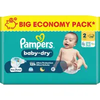 Pampers Baby Dry Größe 2 Mini 4-8kg Big Economy Pack 98 Stück