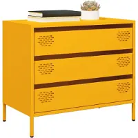 vidaXL Sideboard Weiß 68x39x58,5 cm Kaltgewalzter Stahl