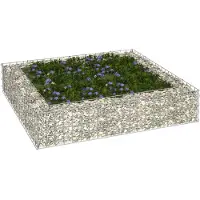 vidaXL Gabionen-Hochbeet Verzinkter Stahl 300x100x20 cm
