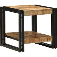 vidaXL Couchtisch Braun 40 x 40 x 38 cm Massivholz Mango