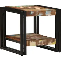 vidaXL Couchtisch 40 x 40 x 38 cm Massives upgecyceltes Holz
