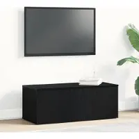 vidaXL TV-Schränk Schwarz Eichen-Optik 80x34x30 cm Holzwerkstoff