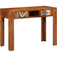 vidaXL Schreibtisch mit Schubladen mit Speicher Braun 100 x 50 x 75 cm