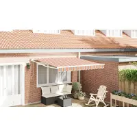 vidaXL Ausziehbare Markise Mehrfarbig 350 x 250 cm