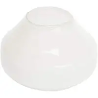 LOU DE CASTELLANE Kreiselvase Höhe 16 cm - Weiß Rund Glas 21x21 cm