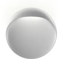 Louis Poulsen Flindt Wandleuchte Ø400 3000K Alu Grey - , Flindt, dimmbar, Metallisch, für Wohnzimmer, Aluminium, Design