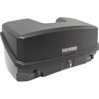 Menabo | Dachbox - Schwarz - 300 L - Diebstahlsicherung - 30 kg Tragfähigkeit - Befestigungssystem auf dem Fahrradgepäckträger