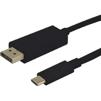 Deltaco USB-C - DisplayPort cable, 4K UHD, gold plated, 0.5m, black