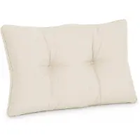 Beautissu Lounge Kissen Outdoor Natur XLuna, 50x40cm