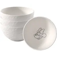 Villeroy & Boch Müslischüssel Manufacture Rock Mickey Mouse Blanc 430 ml (4er Set)