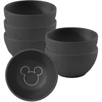 Villeroy & Boch Dipschale "Dipschalen Manufacture Rock - Mickey Mouse ø 7,7 cm 6er Set schwarz" 6 Spülmaschinenfest, Mikrowellensicher