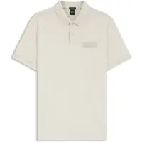 Boss green Poloshirt "Paddy Logo Patch Regular Fit" atmungsaktive Piqué-Webstruktur, Flachstrickkragen, gerader Schnitt
