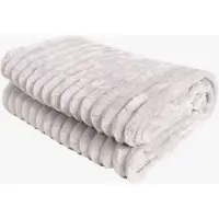 KMCarpets Stripe Decke 130x170, Silber