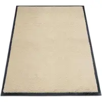 Miltex Schmutzfangmatte Eazycare Style, eckig, antistatisch, UV-beständig, waschbar, High-Twist-Nylon & Niltrilgummi, 800 x 1200 mm, hellelfenbein