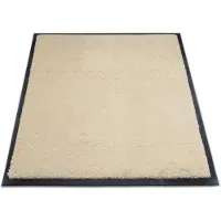 Miltex Schmutzfangmatte Eazycare Style, eckig, antistatisch, UV-beständig, waschbar, High-Twist-Nylon & Niltrilgummi, 750 x 850 mm, hellelfenbein