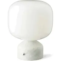 Gejst Meemo LED-Akku-Tischleuchte, Marmor weiß, Glas - , Meemo, dimmbar, Weiß, für Wohnzimmer, Glas