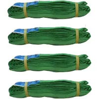 Baumarktplus 4x Rundschlinge 2000kg 2t 3m Umfang Hebeband Grün