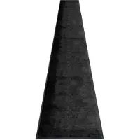 Miltex Schmutzfangmatte Eazycare Style, eckig, antistatisch, UV-beständig, waschbar, High-Twist-Nylon & Niltrilgummi, 850 x 3000 mm, tiefschwarz