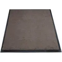 Miltex Schmutzfangmatte Eazycare Style, eckig, antistatisch, UV-beständig, waschbar, High-Twist-Nylon & Niltrilgummi, 750 x 850 mm, graubraun